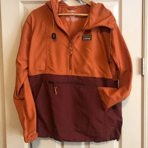 LL Bean pullover rain jacket